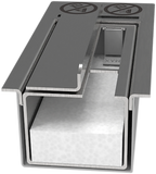 Ceramic insert for burner 20x30cm