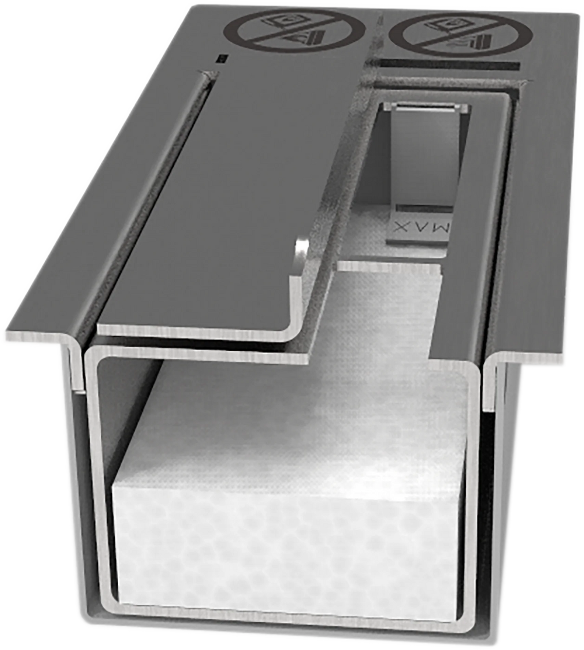 Ceramic insert for burner 20x30cm