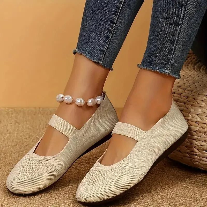 Annika – Stylish Flats - Grey - 3.5