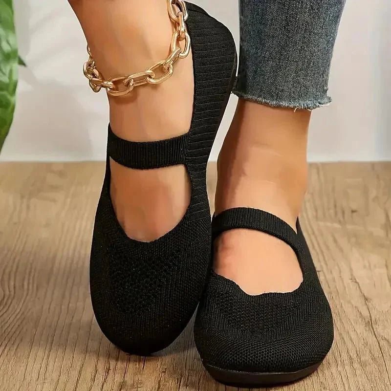 Annika – Stylish Flats - Black - 3.5