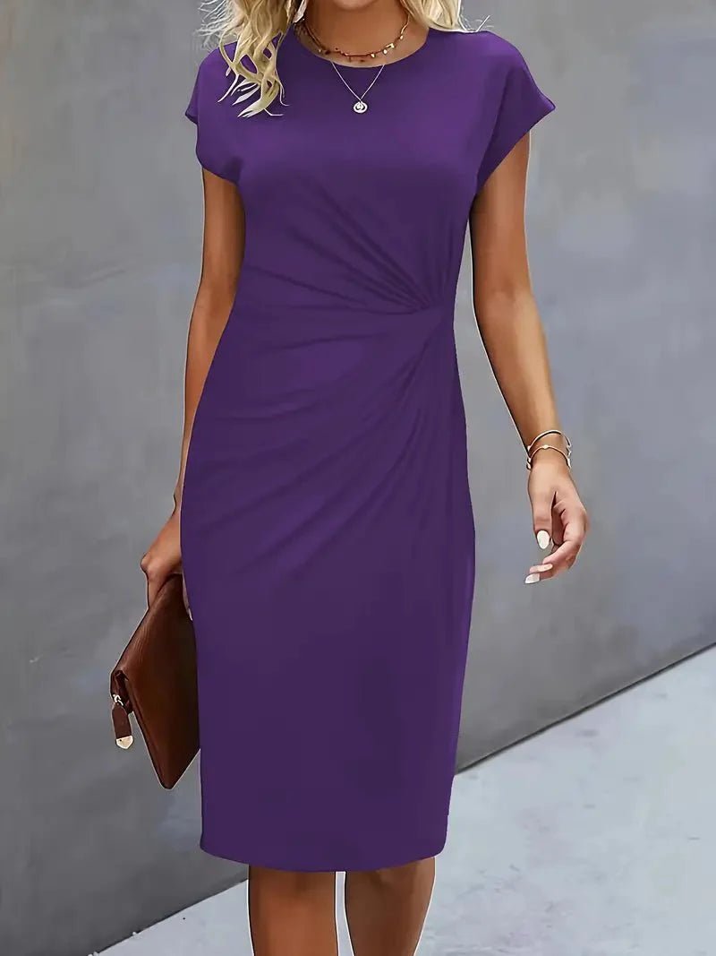Elina – Elegant Midi Dress - Dress - Flaro