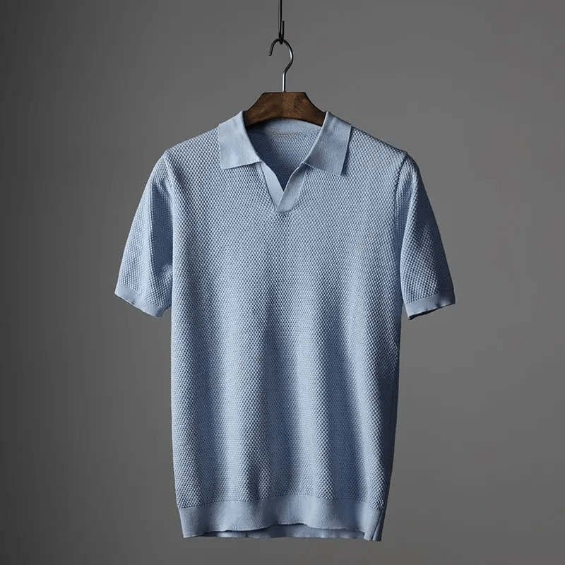 Emil – Stylish Polo Shirt - Sky Blue - XS
