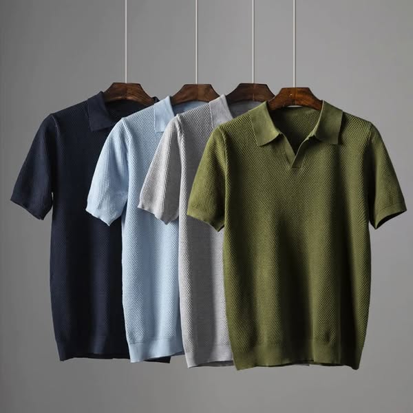 Emil – Stylish Polo Shirt - Navy Blue - XS