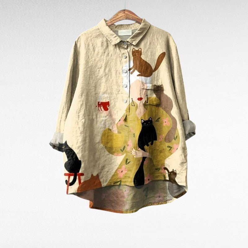 Fenja – Fashionable Vintage Blouse - S - 