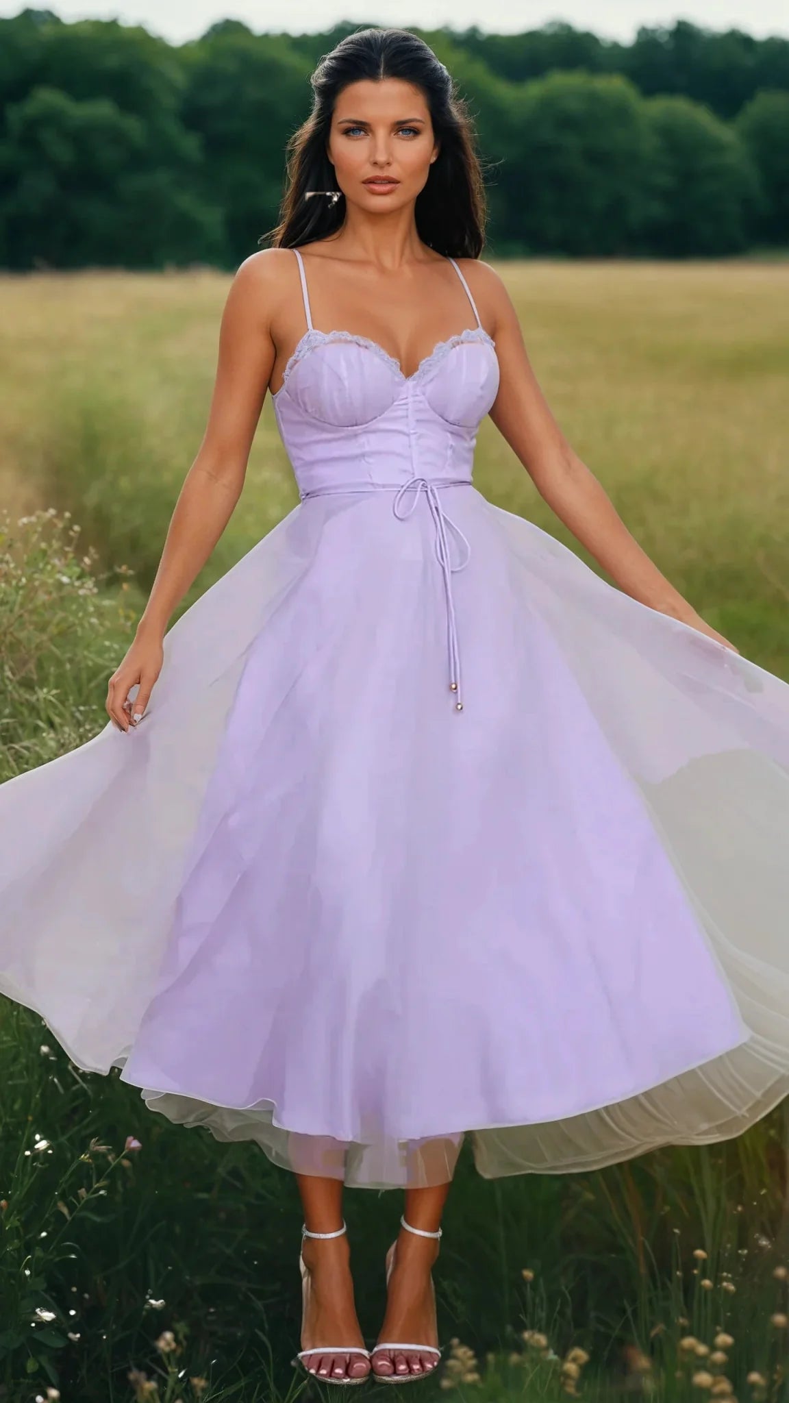 Hannah – Elegant Chiffon Dress - Dress - Flaro
