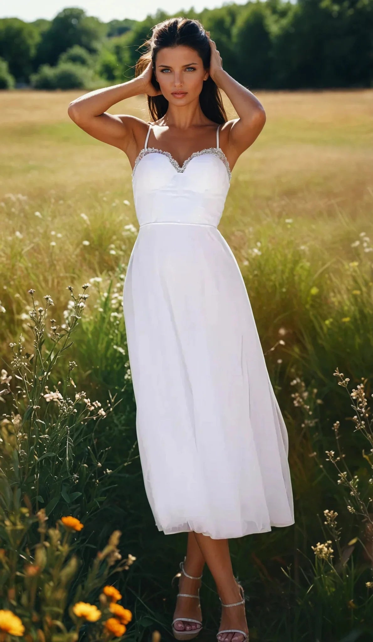 Hannah – Elegant Chiffon Dress - Dress - Flaro