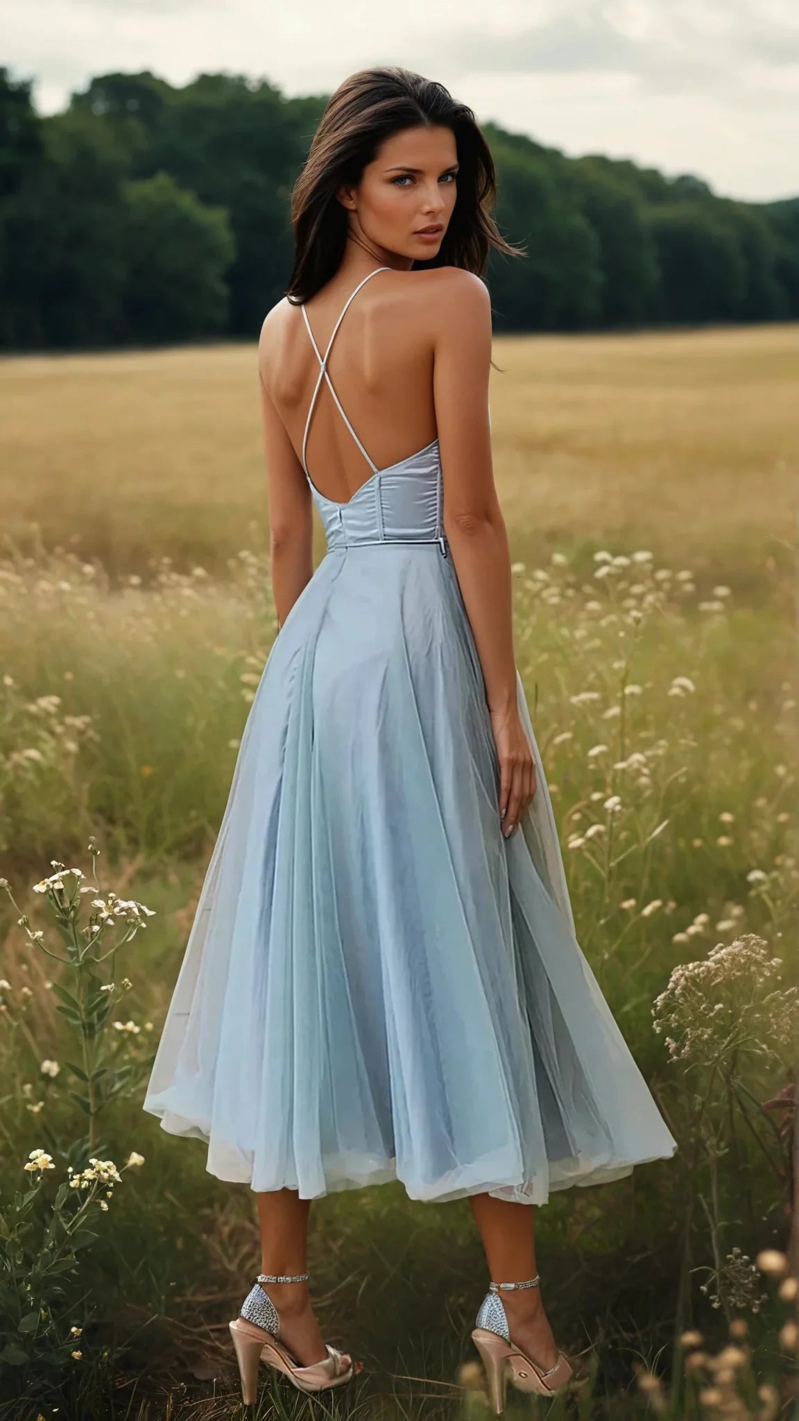 Hannah – Elegant Chiffon Dress - Dress - Flaro