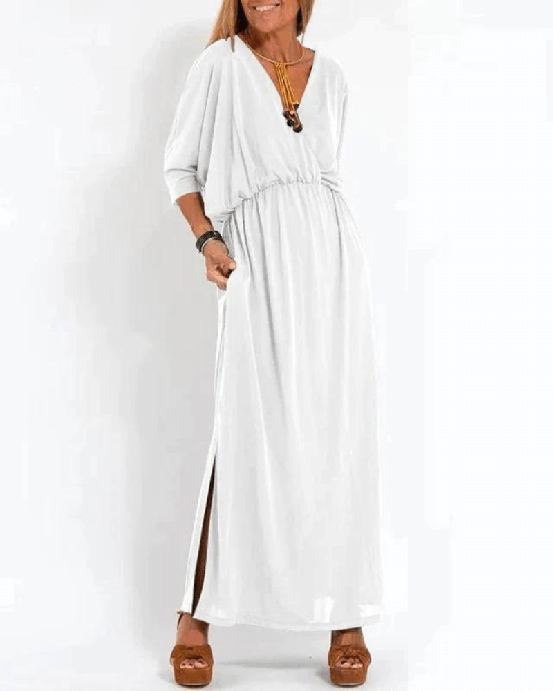 Leona – Elegant Long Vintage Dress - Dress - Flaro