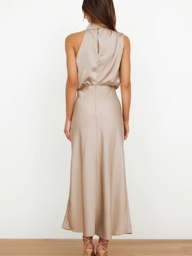 Leona – Elegant Silk Dress - Dress - Flaro
