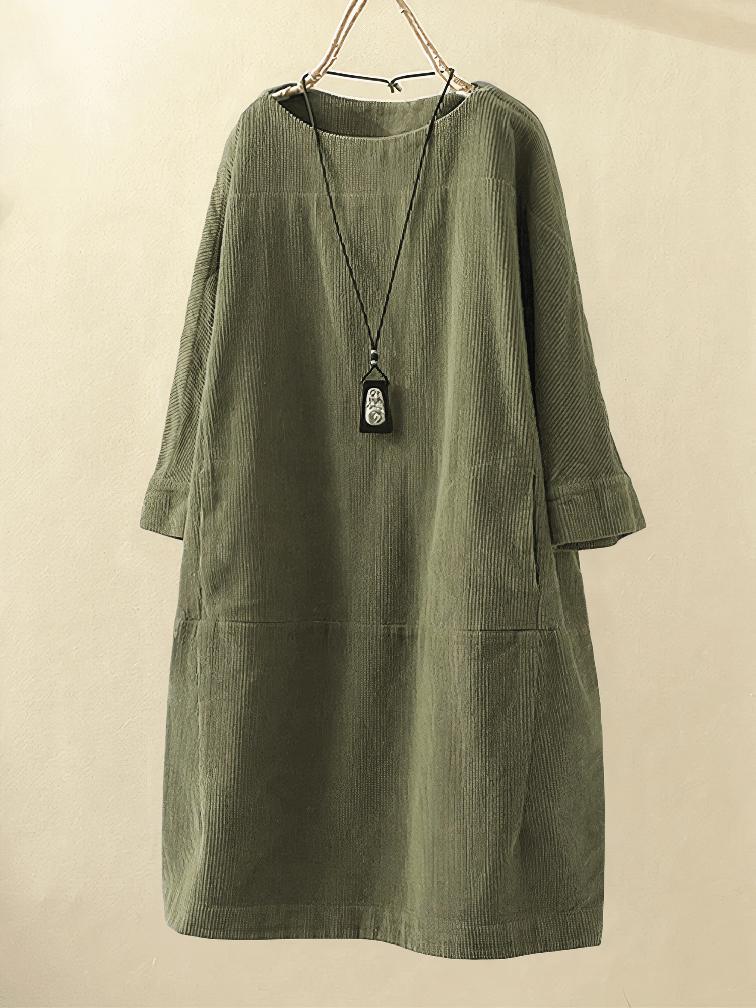 Liora – Elegant A - Line Cord Dress - Dress - Flaro