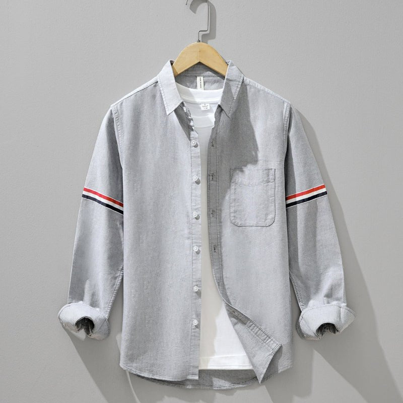 Matteo – Elegant Shirt in Slim Fit - Grey - XS