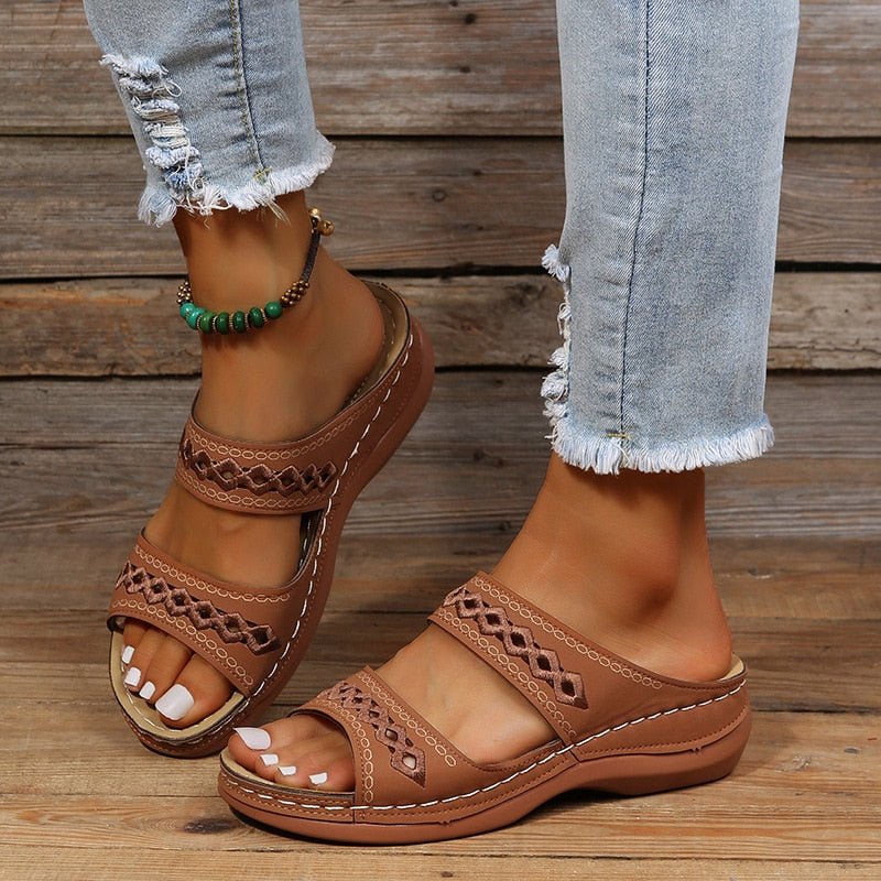 Sibylle – Stylish Sandals - Brown - 3.5