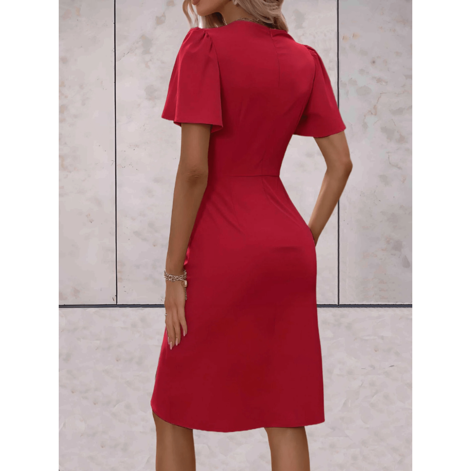Talia – Elegant Wrap Dress - Dress - Flaro