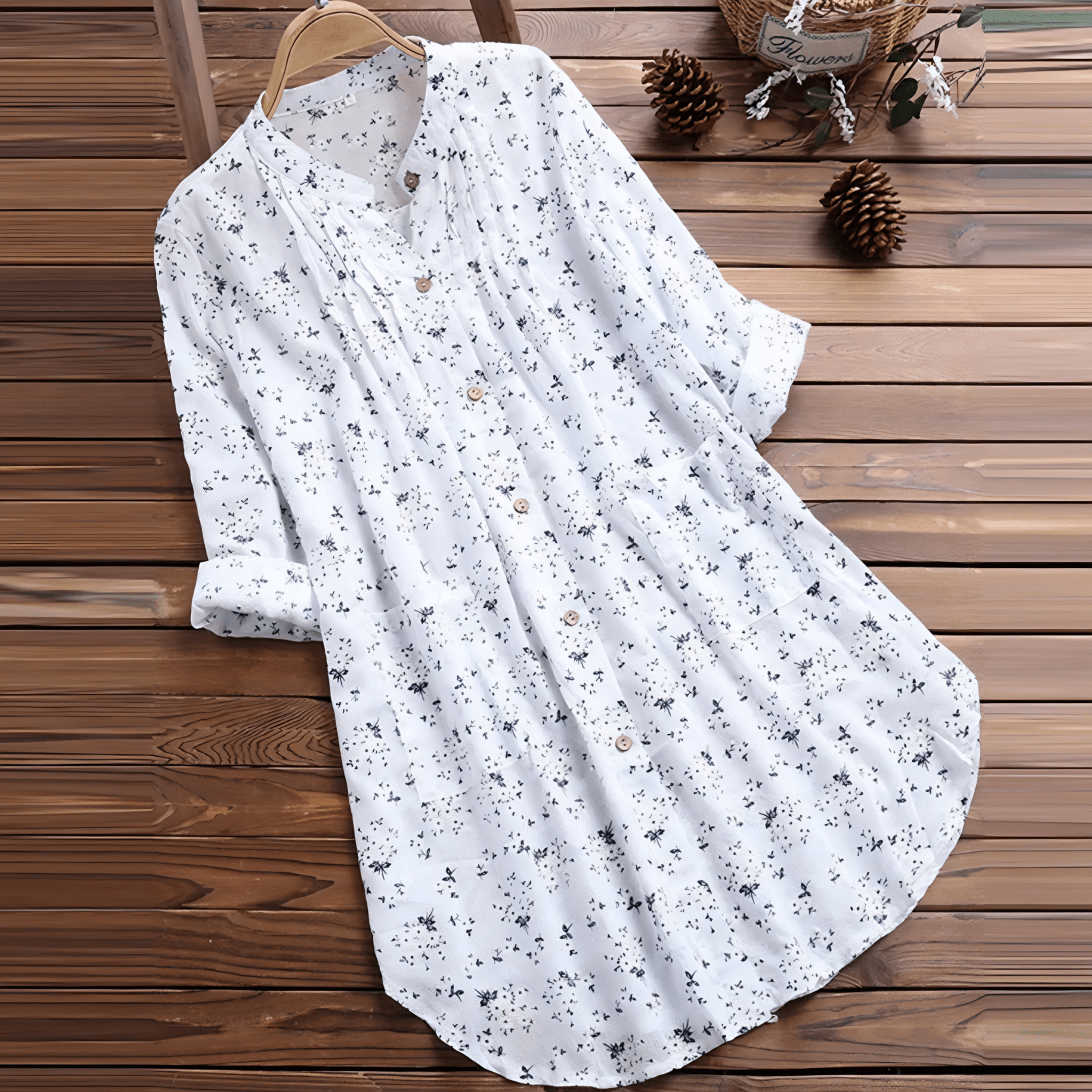 Vera – Romantic Blouse - White - S